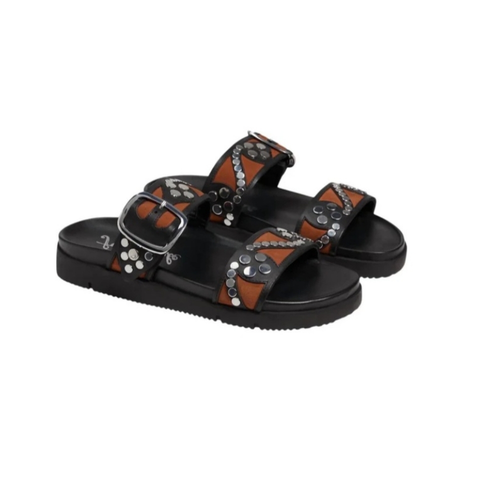 Free people sandals sz 6 studded revelry run small sz 5 - 5.5 could wear new
